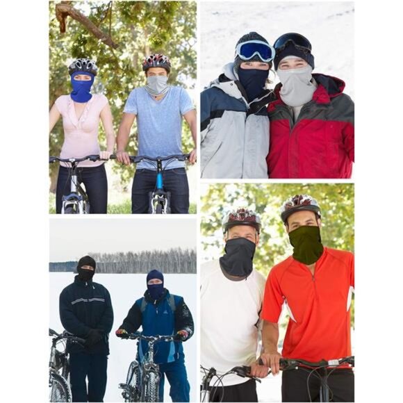 9 Pcs Ski Mask for Men Full Face Cover UV Sun Protection Cooling - Picture 4 of 14